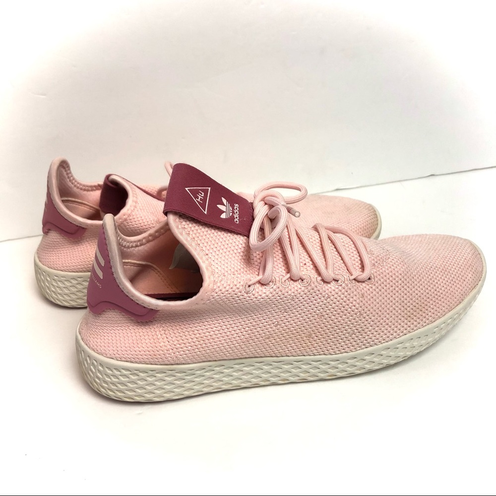 Adidas x PHARRELL HU Icey Pink Knit Tennis Sneakers - Picture 4 of 8